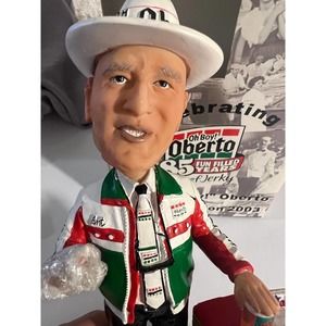 Oh Boy Oberto Art the owner bobble head hydroplane owner signed